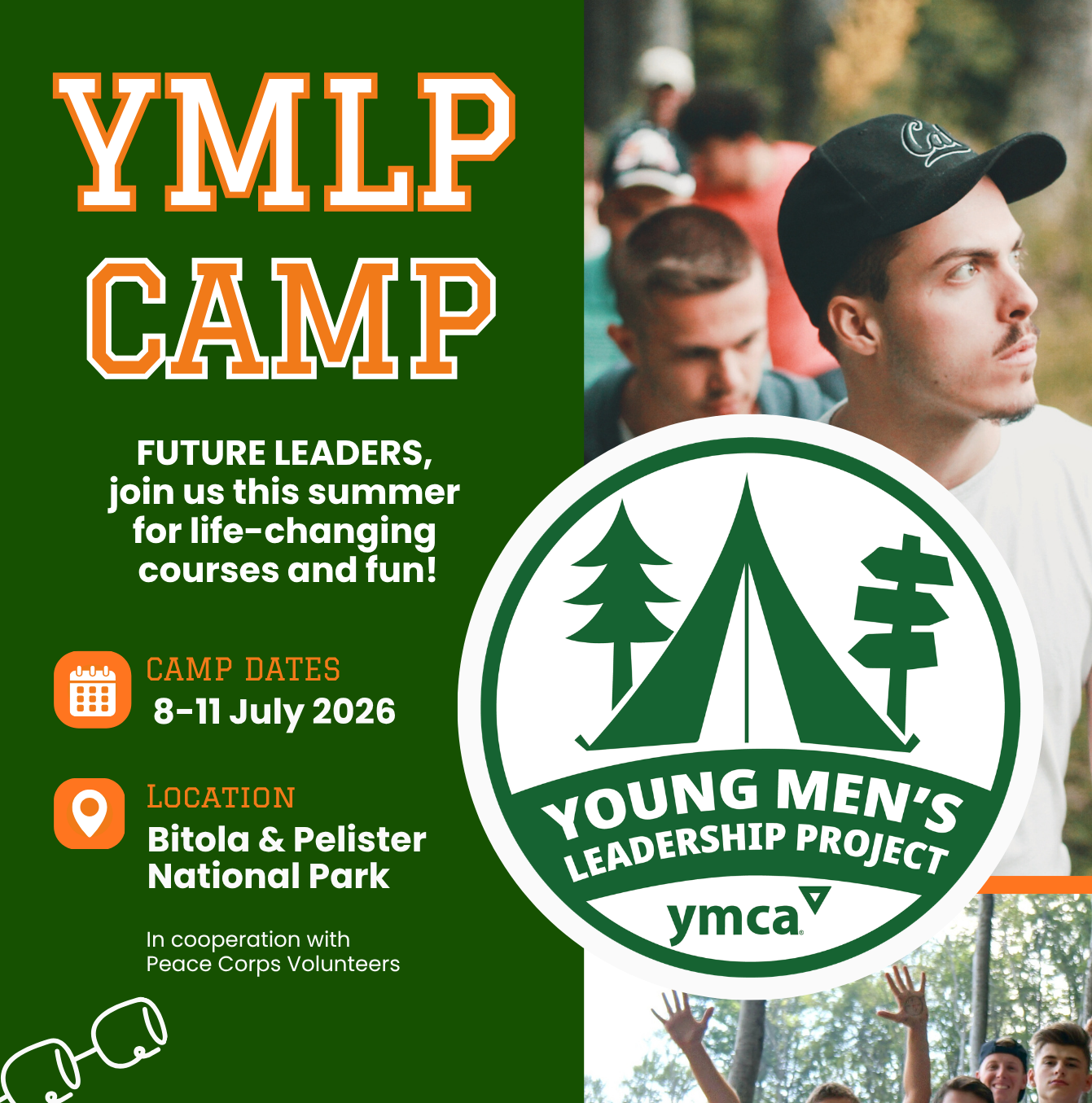 Call for Campers for 2026 Young Men’s Leadership Project (YMLP) Camp