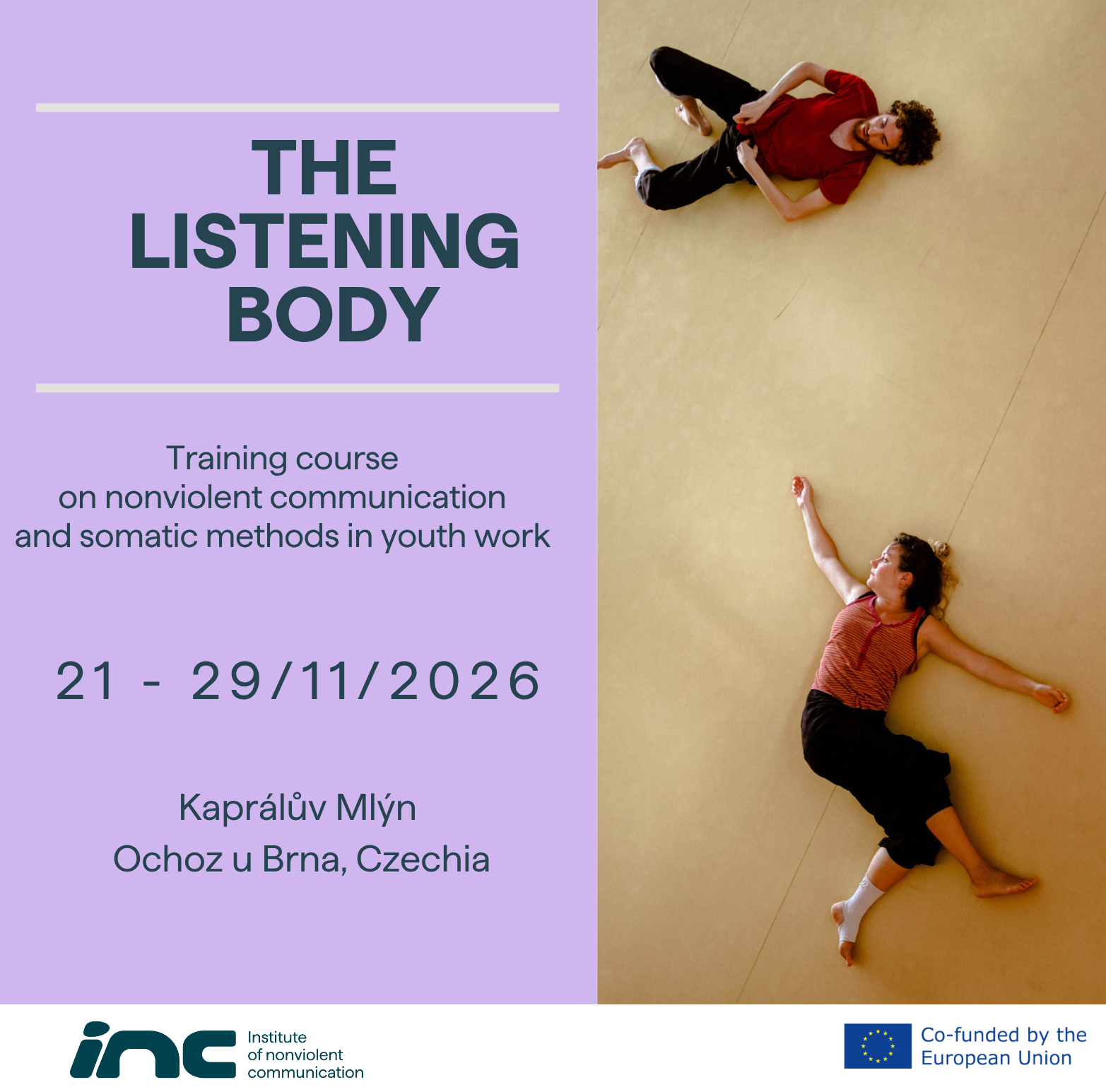 Повик за учесници на Eразмус+ обука “The Listening Body“ во Брно, Чешка